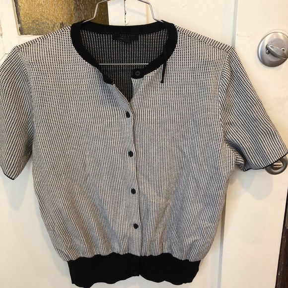 cos short sleeve cardigan